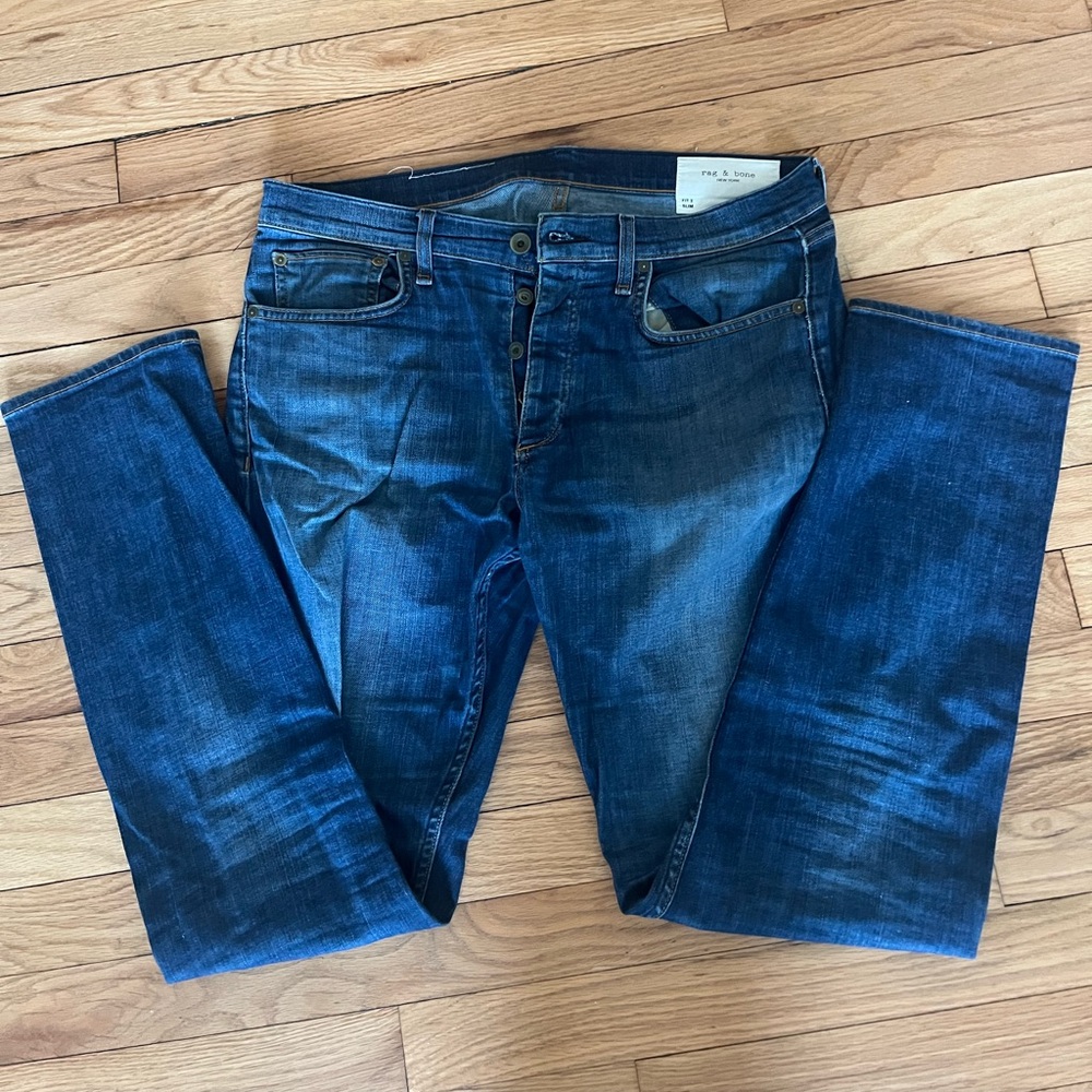 Men’s rag&bone fit 2 slim jeans